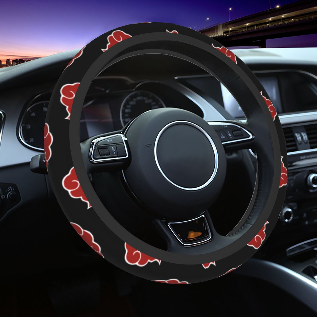 Car Accessories Unique - Capas para Volante de 38cm Akatsuki,