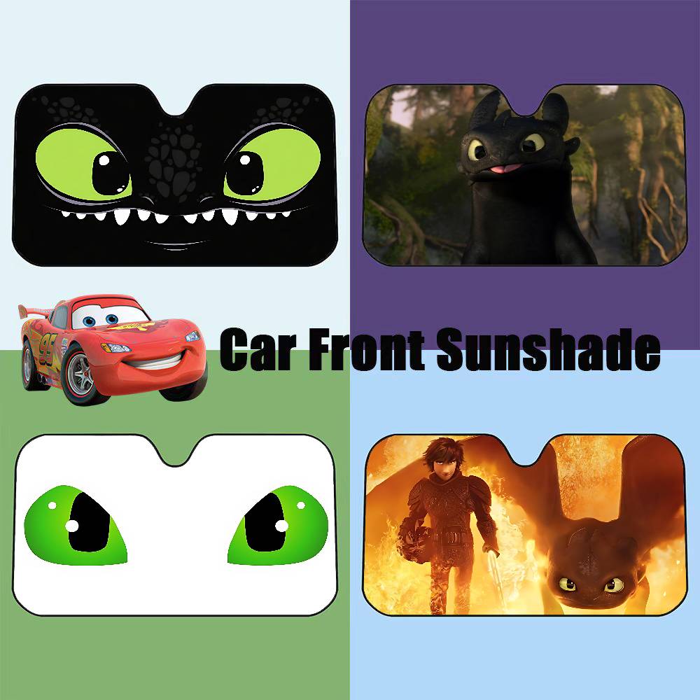 Car Accessories Window - Protetor Solar Automotivo Desenho Animado Olho