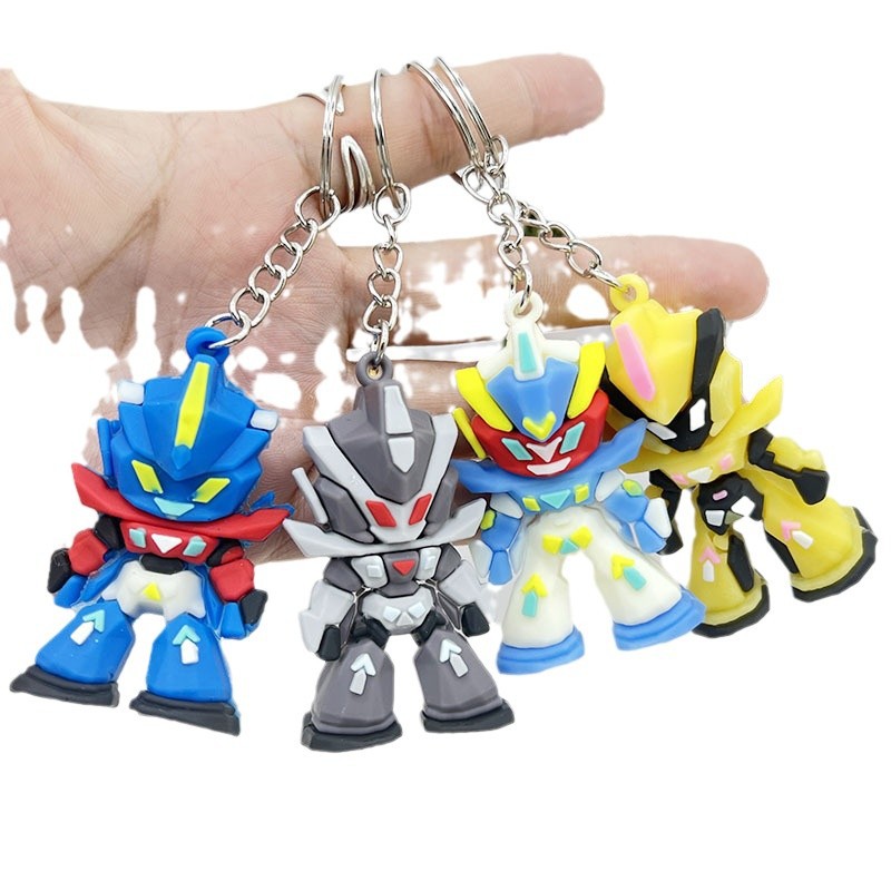 Car Accessories Gifts For Men - Chaveiro de Silicone Gundam, Mini Figura