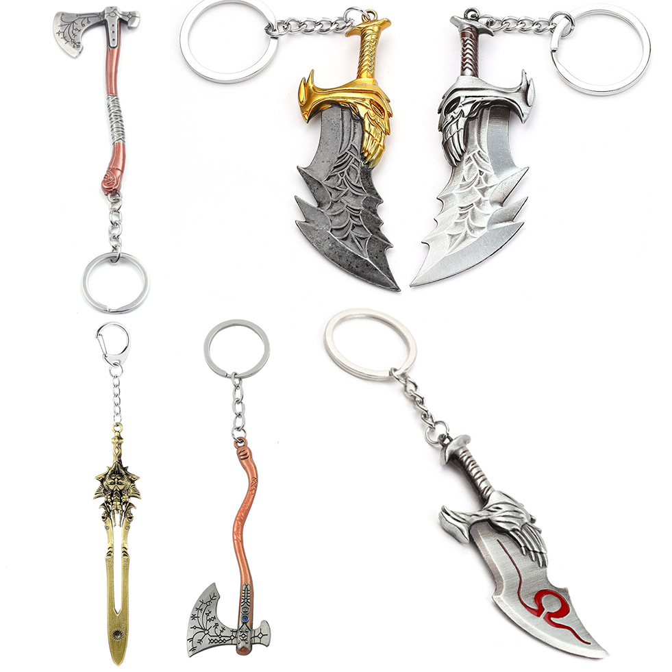 Car Accessories Gifts For Men - Chaveiro com Pingente de Espada Kratos