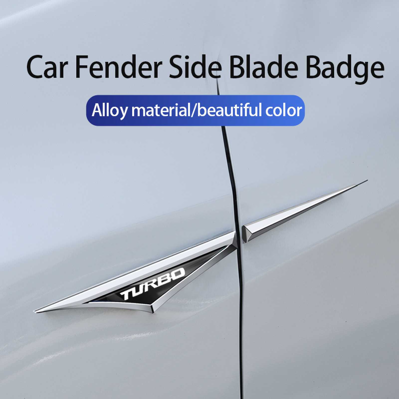 Car Accessories Unique - Turbo Logo Car Metal Sticker, Porta