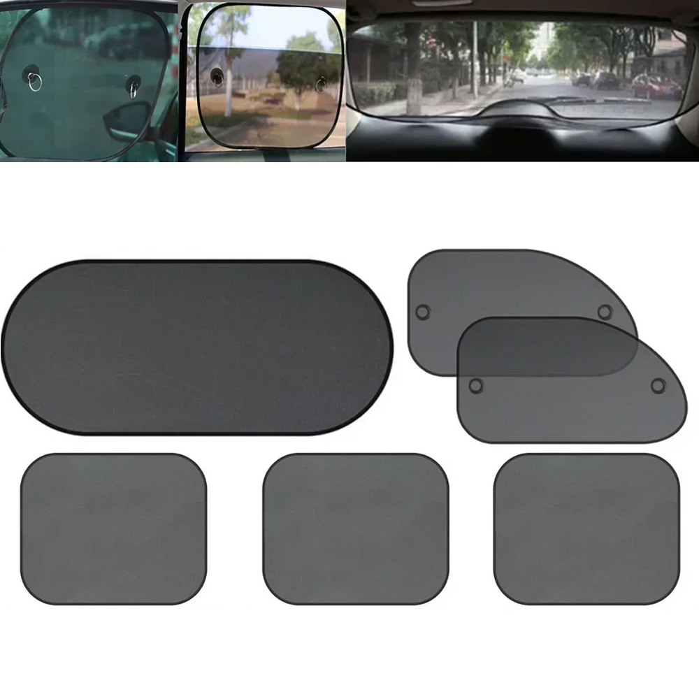Car Accessories Window - 1 Conjunto de Cortinas Pretas para