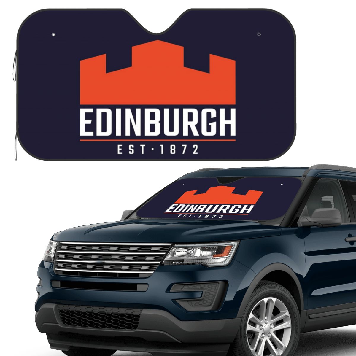 Car Accessories Edinburgh - O edimburgo rugby logotipo 2 pára-brisas