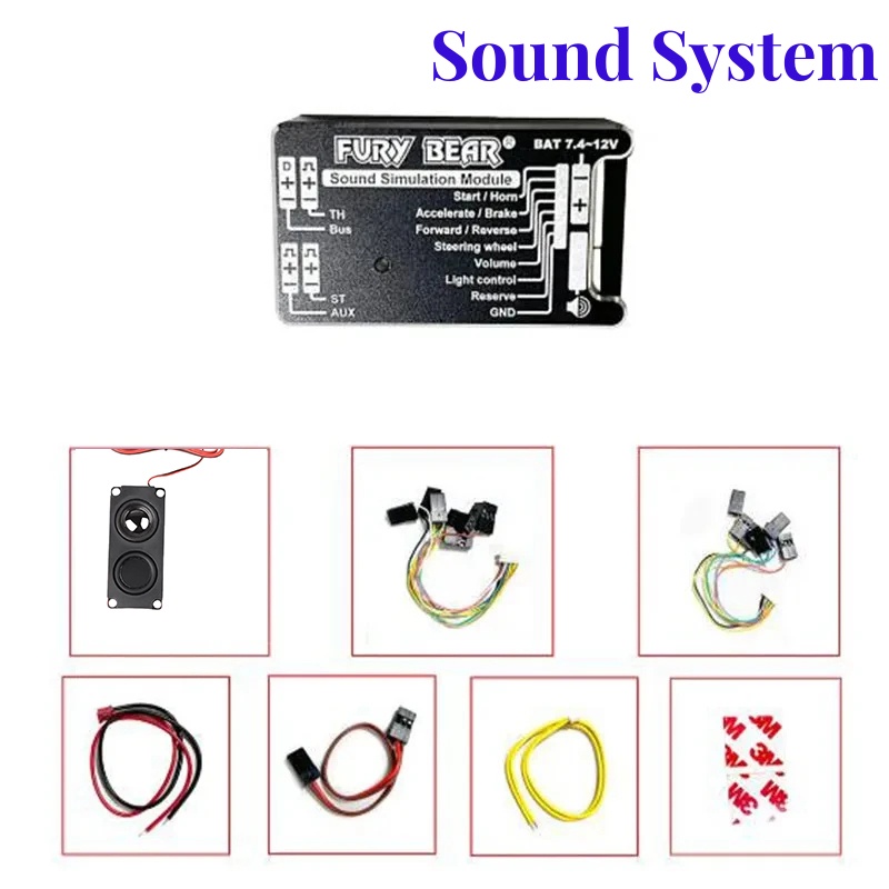 Car Accessories Sound System - Fury Bear Sound System para RC