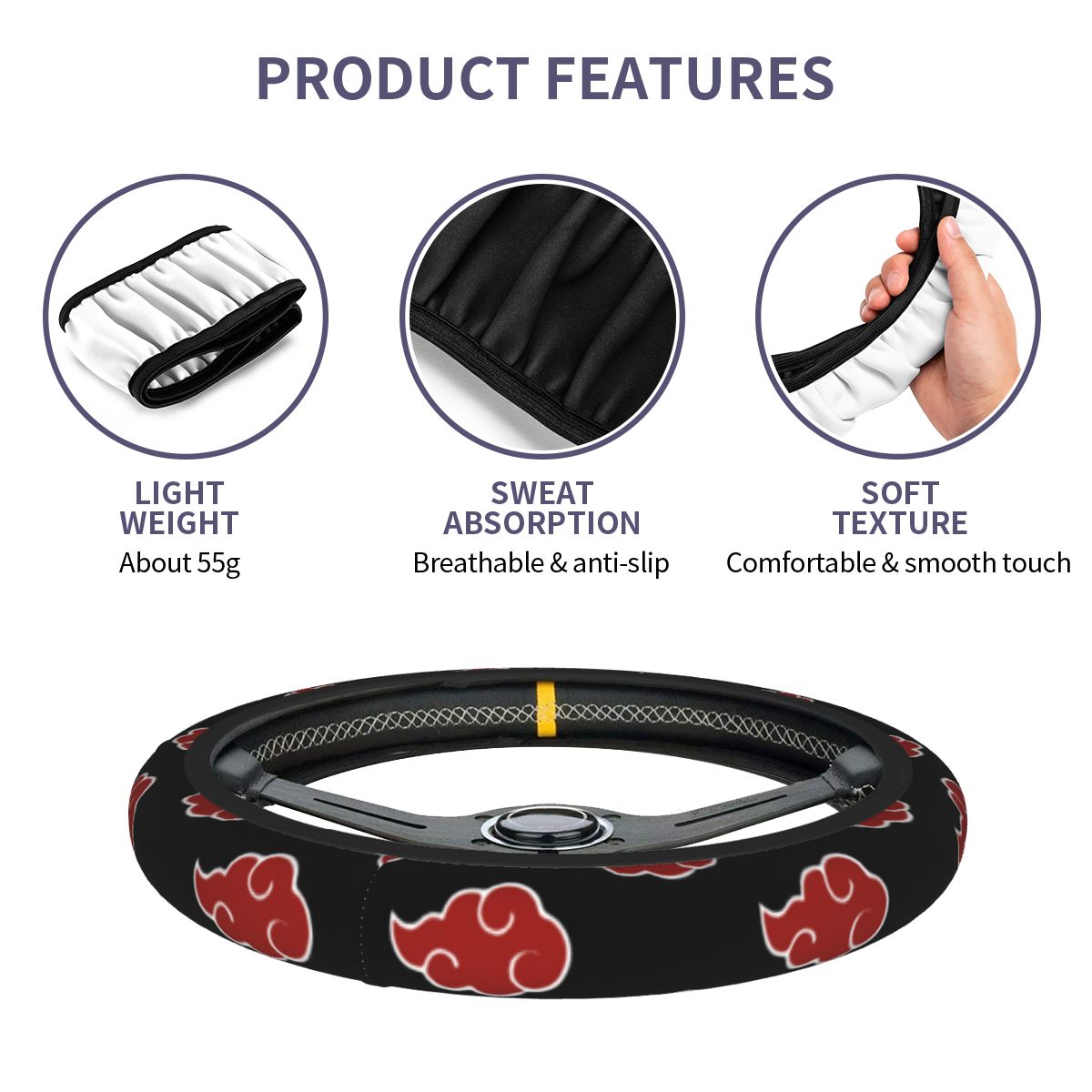 Capas para Volante de 38cm Aka - Car Accessories Unique avaliação e preço