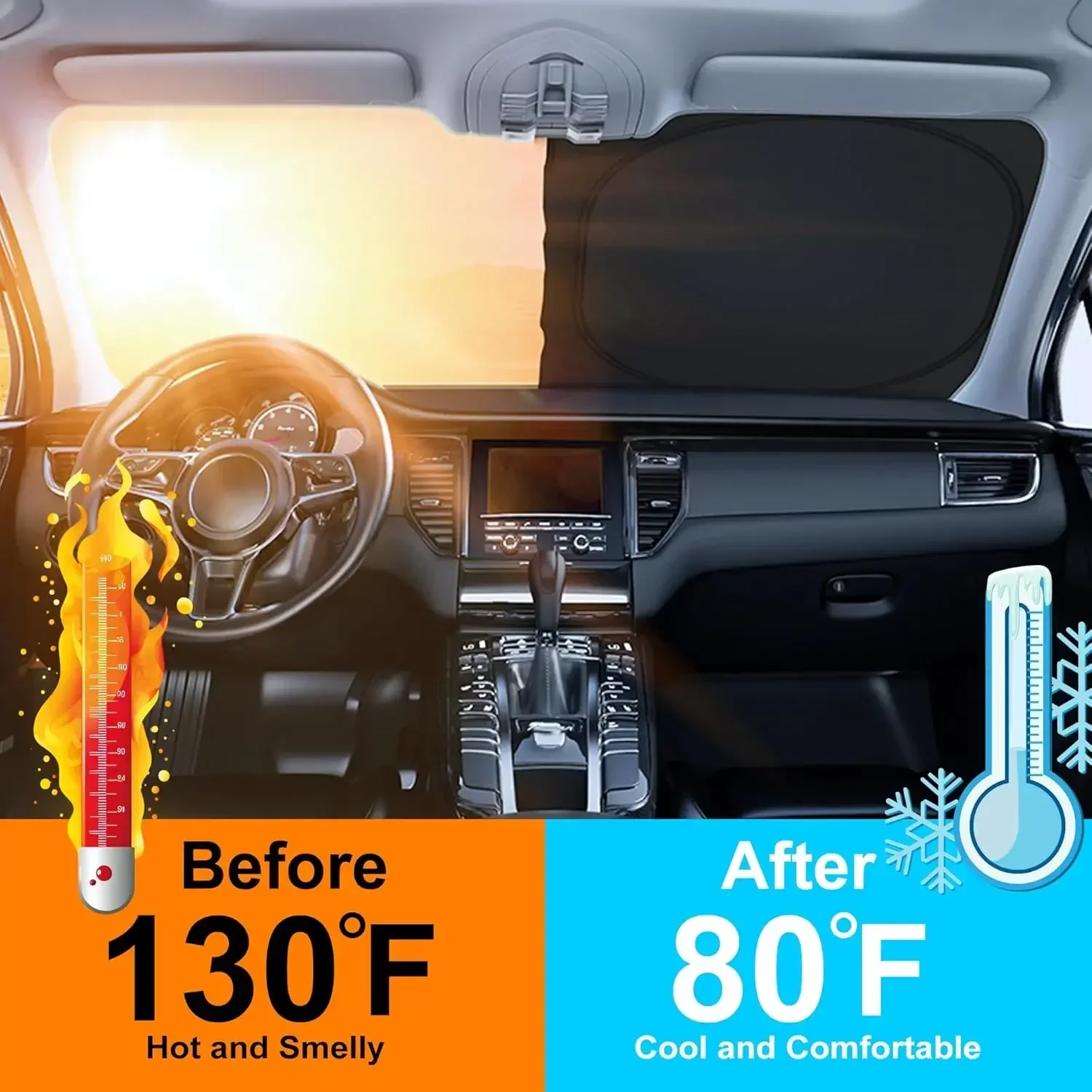 Novo Protetor Solar para Janel - Car Accessories Window avaliação e preço