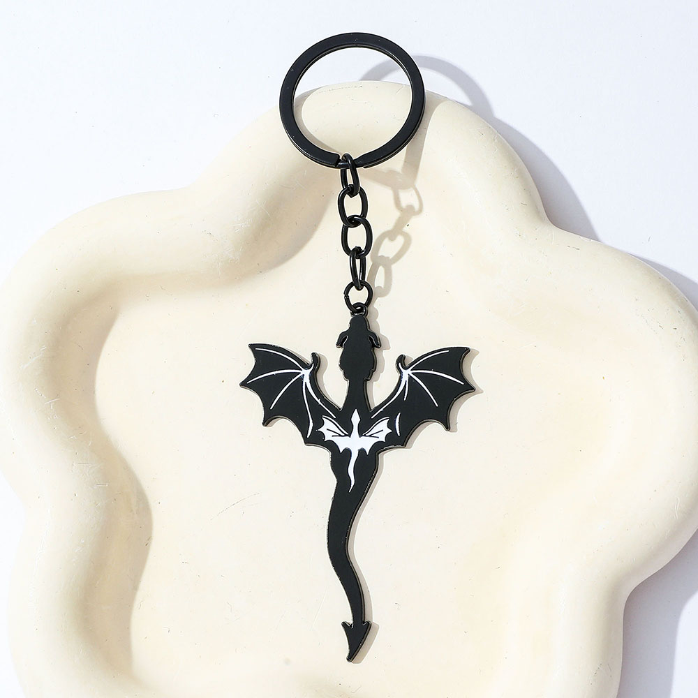 Chaveiro de Dragão Preto Fourt - Car Accessories Gifts For Men avaliação e preço