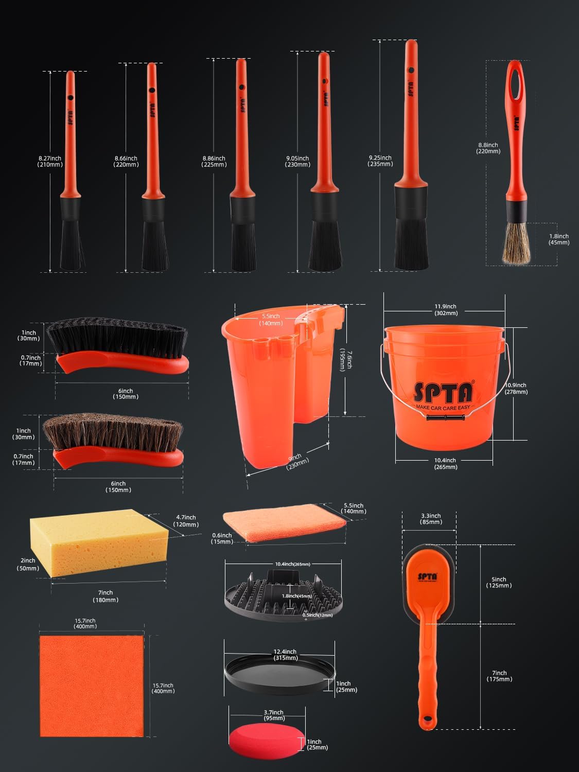 Conjunto de Lavagem de Carro S - Car Detailing Brush avaliação e preço