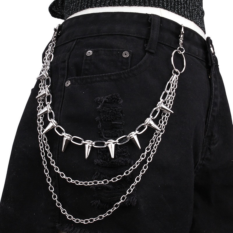 Hip hop punk rock calças de me - Car Accessories Gifts For Men avaliação e preço