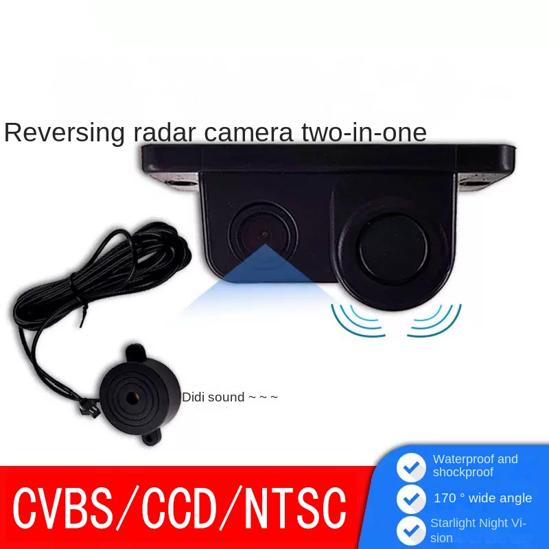 JISUIDA carro 2-em-1 HD câmera - Car Accessories Sound System avaliação e preço